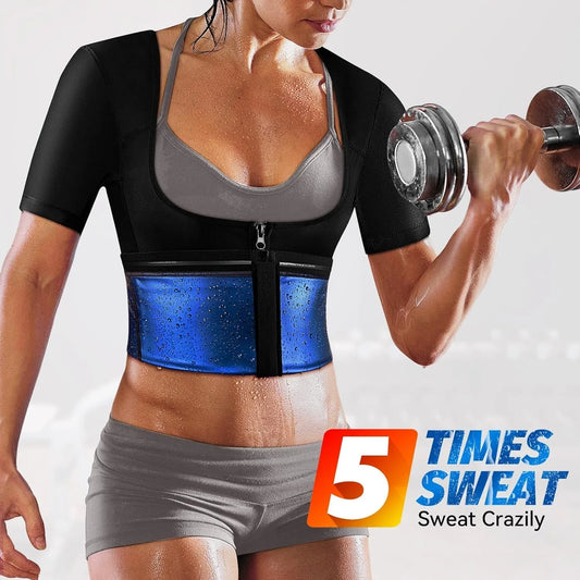 Veste sauna amincissante pour fitness femme