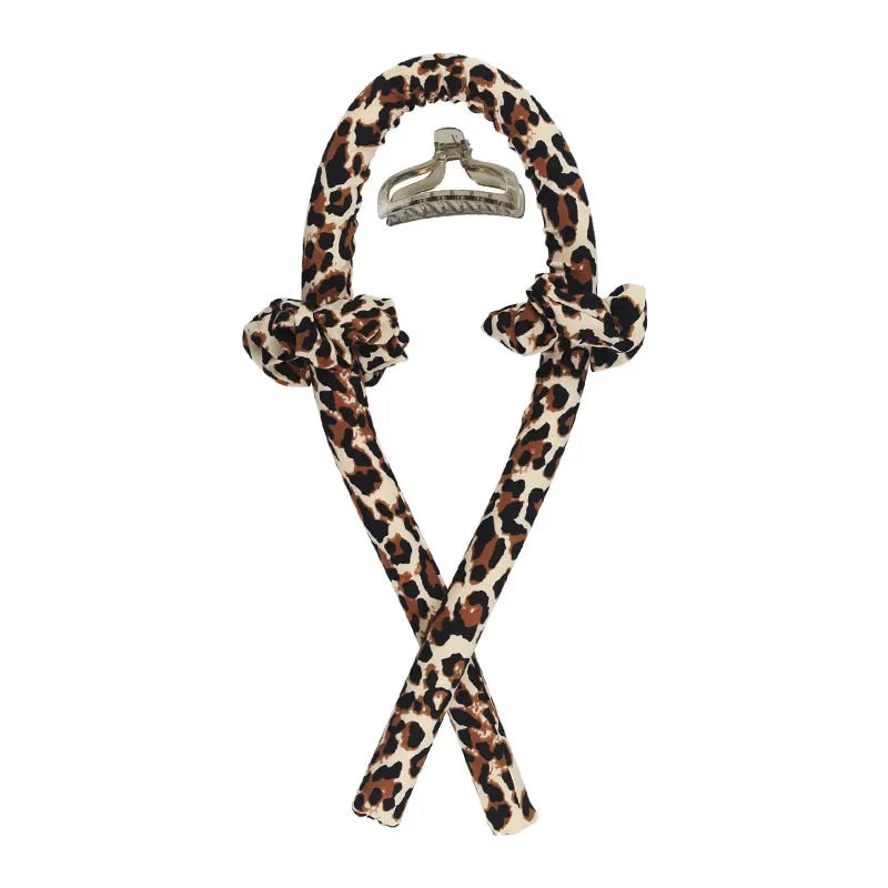 Boucleur sans chaleur Origosana pour créer des boucles naturelles sans abîmer les cheveux leopard