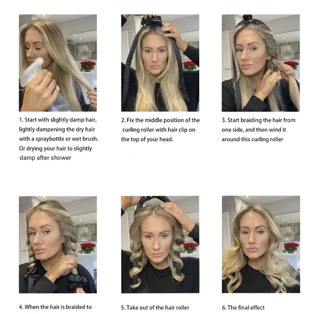 Heatless curls Origosana avec résultat naturel et cheveux protégés