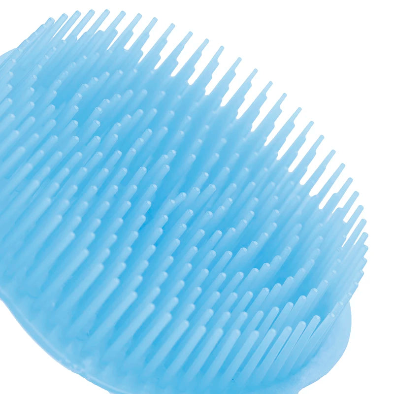 Détail de la texture silicone de la brosse pour cuir chevelu Origosana